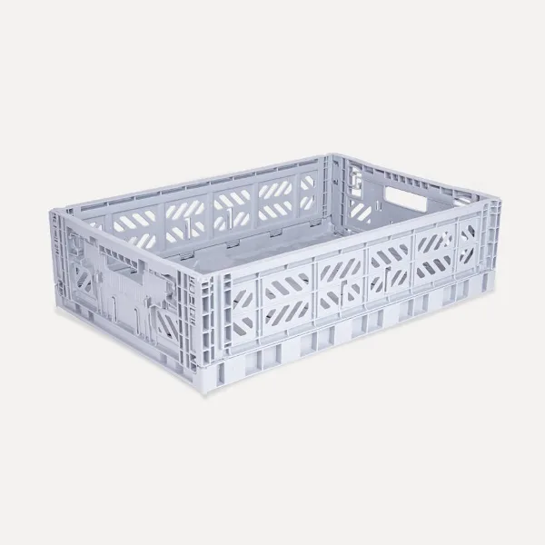 Aykasa Maxibox Folding Crate 23.6 x 15.7 x 5.9 in – Gray