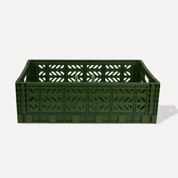 Aykasa Maxibox Folding Crate 23.6 x 15.7 x 7.1 in – Khaki