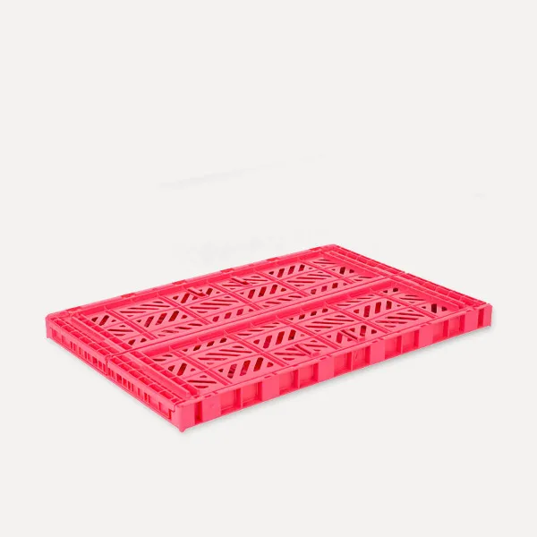Aykasa Maxibox Folding Crate 23.6 x 15.7 x 8.7 in – Dark Pink