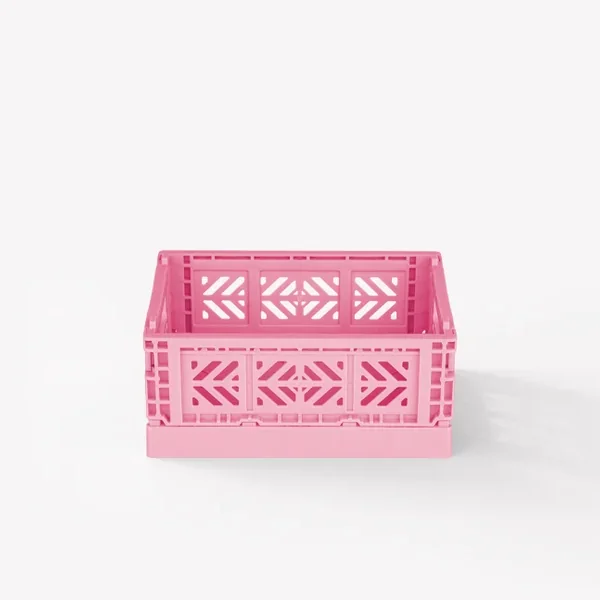 Aykasa Microbox Folding Crate 5.9 x 4.4 x 2.6 in – Baby Pink