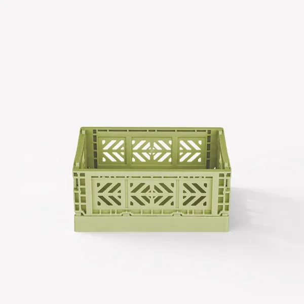 Aykasa Microbox Folding Crate 5.9 x 4.4 x 2.6 in – Lime Cream