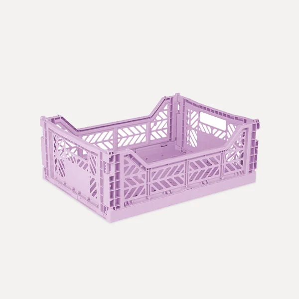 Aykasa Midibox Folding Crate 15.7 x 11.8 x 5.5 in – Orchid