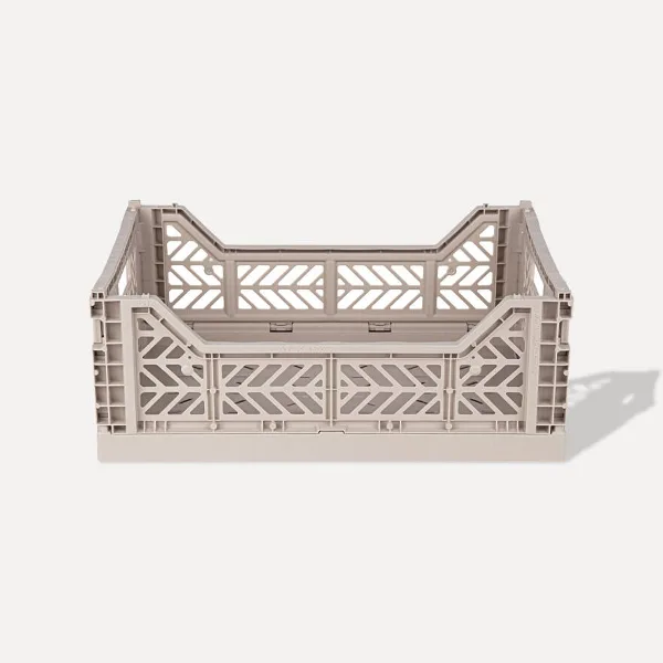 Aykasa Midibox Folding Crate 15.7 x 11.8 x 5.5 in – Sand