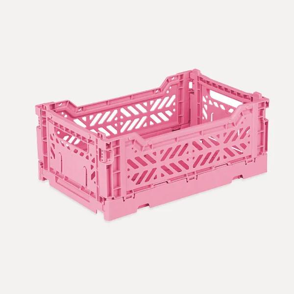 Aykasa Minibox Folding Crate 10.2 x 6.7 x 3.9 in – Baby Pink