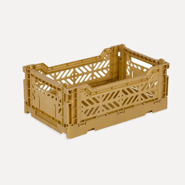 Aykasa Minibox Folding Crate 10.2 x 6.7 x 3.9 in – Gold