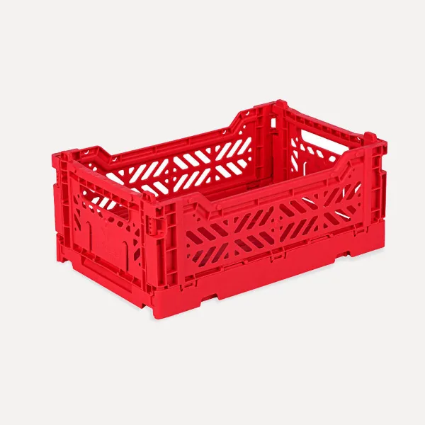 Aykasa Minibox Folding Crate 10.2 x 6.7 x 3.9 in – Red